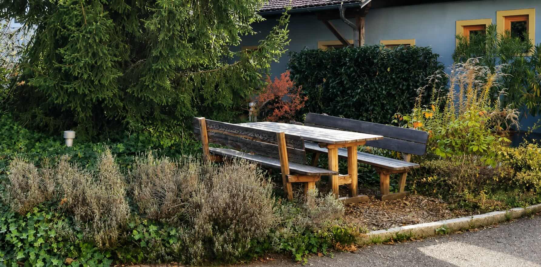 Sitzbereich im Außenbereich